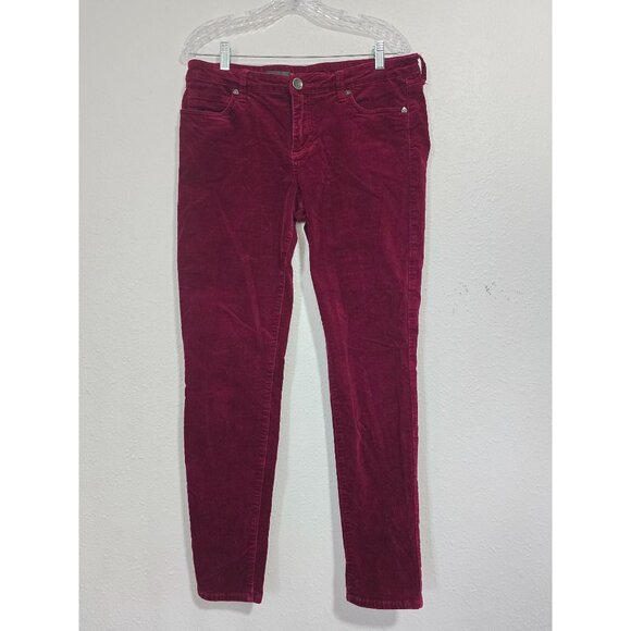 Kut from the Kloth Pants - KUT From The Kloth Womens Donna Skinny Ankle Corduroy Pants,  Burgundy Sz 12